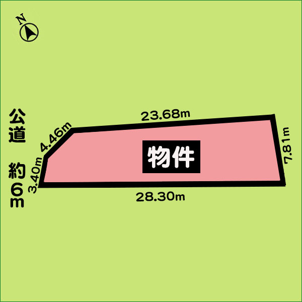 売土地　知多郡阿久比町白沢字南天神脇